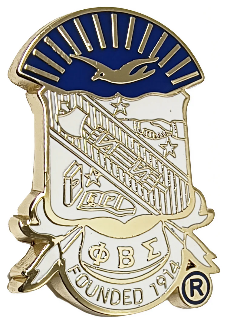 Phi Beta Sigma Shield Pin
