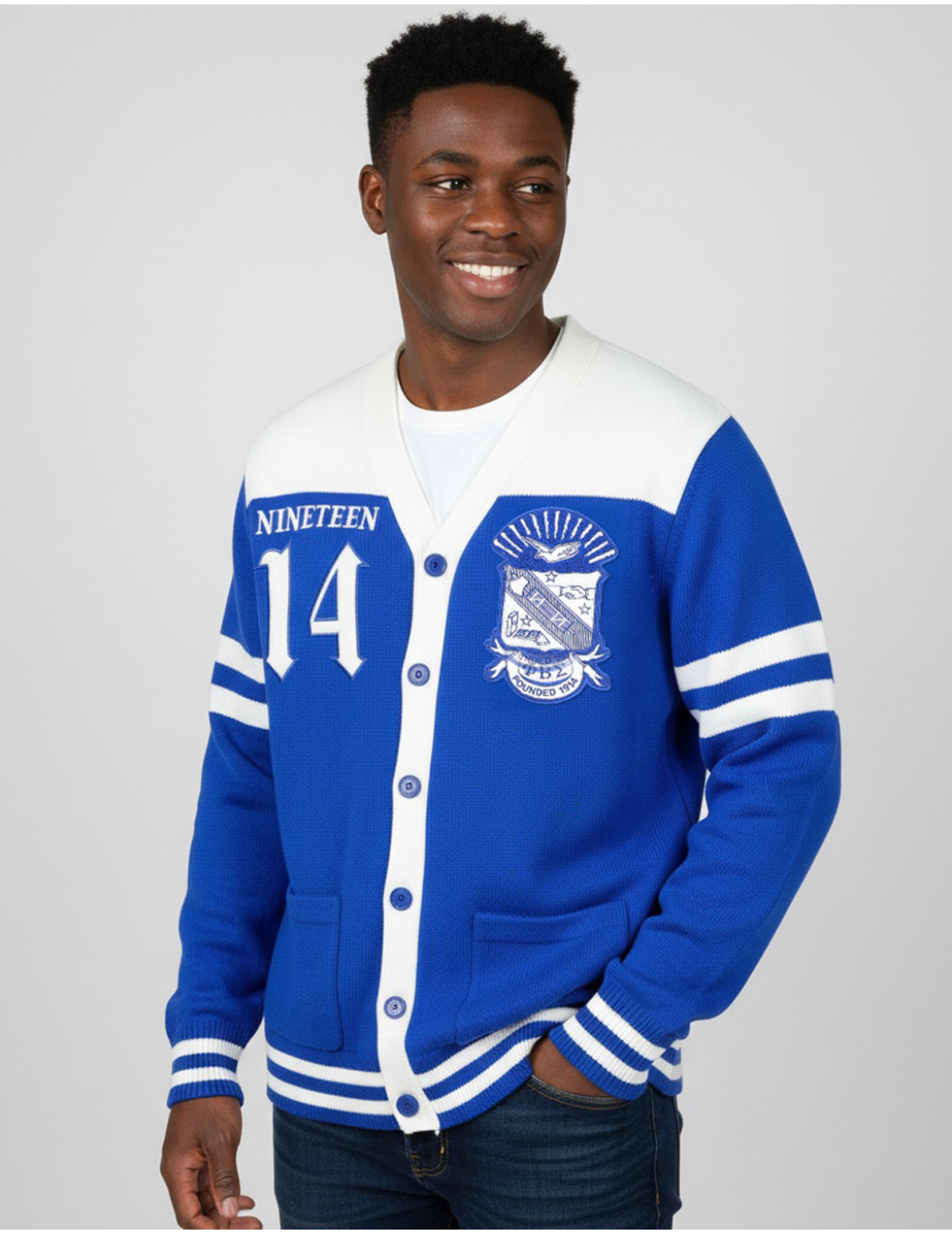 Phi Beta Sigma WOOL SWEATER CARDIGAN